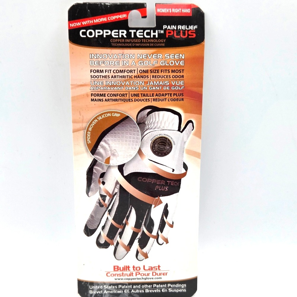 Copper Tech + Ladies Golf Glove Women's Copper Compression Right Hand‎